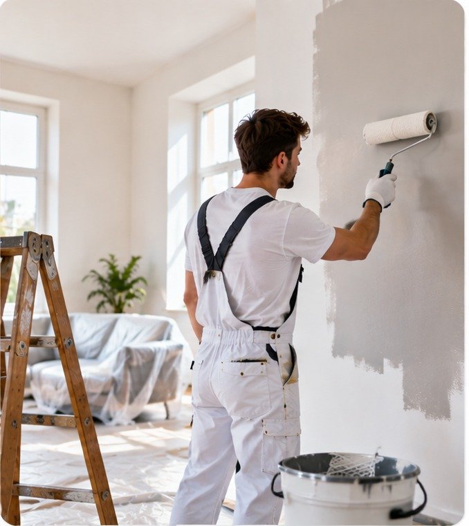 Professional interior wall painting